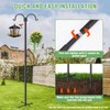Double Shepherds Hooks for Outdoor, Heavy Duty Bird Feeder Pole