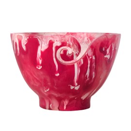 Ommi Handcrafted Resin Yarn Bowl, Knitting Wool Storage Bowl, Crochet Kit Organizer. (Pink)