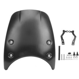 Windscreen, windscreen headlight cover, suitable for R nineT Pure Scrambler 2014 2020, black aluminium, seats and accessories