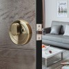 Deadbolt Home Door Cylinder Lock Night Latch, Zinc Alloy with