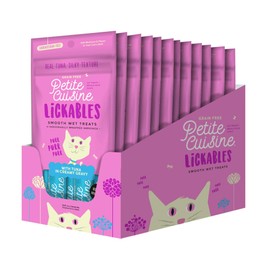 Petite Cuisine Cuisine Lickables, Smooth Wet Cat Treats, Tuna in Creamy Gravy