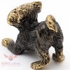 Solid Brass Figurine of Brussels Griffon Dog IronWork
