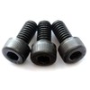 Class 12.9 Black Alloy Steel screws (3) - Floyd Rose Style Guitar Locking Nut Screws Set - MonsterBolts (Qty 3, Black)