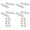 Tenn-Tex False Front Cabinet Clips (2 Sets) with Screws &