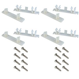 Tenn-Tex False Front Cabinet Clips (2 Sets) with Screws & Instructions - 4 1/4" Opening