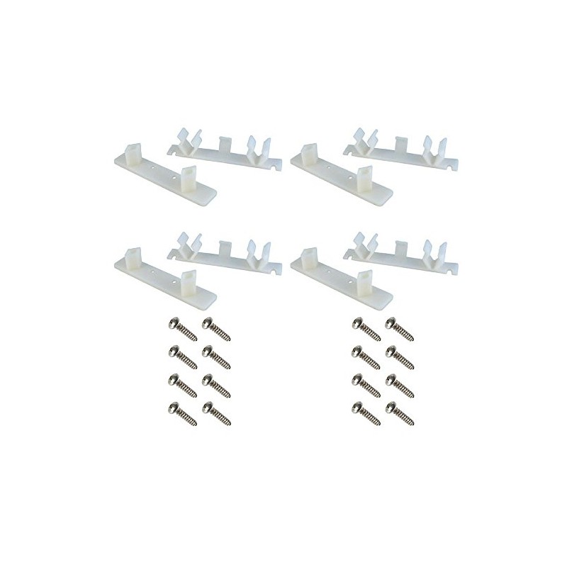 Tenn-Tex False Front Cabinet Clips (2 Sets) with Screws &