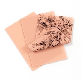 3 MM Tattoo Practice Skin, maseyboc 3 pcs Tattoo Skin Practice Double Sides Flexible, Fake Skin Tattoo for Tattoo Supplies, Practice Skin for Practicing for Beginners and Experienced Artists Blank