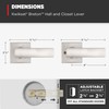 Kwikset Breton Interior Passage Door Handle, Lever for Closet and