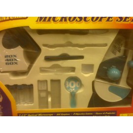 JR. ADVENTURES NEW - JR. ADVENTURES - MICROSCOPE SET -35 PIECE SET - 100X 300X 600X MAGNA SCOPE