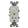 Leviton 1P, 3 Wire, 15 Amp/120 Vac Decora 3-Way Duplex