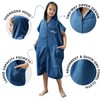 Hiturbo Kids Bath Towel Hoodie: Absorbent Quick Dry Zipper Surf