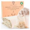 Organic Unbleached Cotton Cheesecloth for Straining, GOTS Certified, Fine Reusable