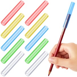 20 Toppers Masticables para Lápices Tubos Masticables para Niños Toppers de Lápiz de Silicona Ayuda para Masticar Motora Oral Sensorial para Adultos con Ansiedad, Autismo, TDAH, Problemas