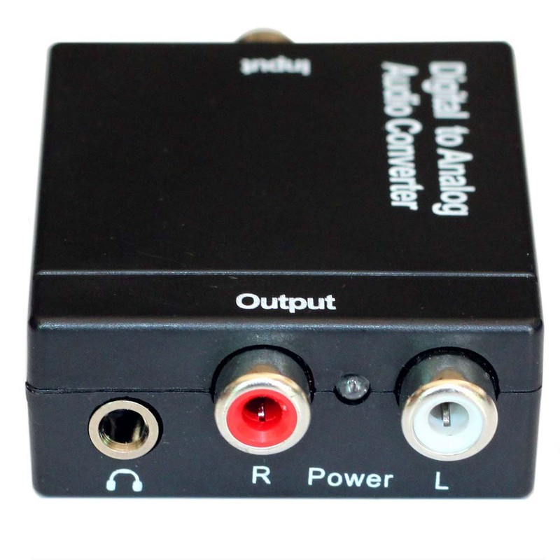 EDTREE Digital Optical Toslink Coaxial to Analog RCA Audio Converter