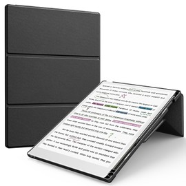 TiMOVO Stand Case for Remarkable Paper Pro 11.8 Inch 2024, Multi Angle Foldable Folio Cover with Pen Holder for Remarkable Paper Pro Color Tablet, Support Auto Wake/Sleep, Black