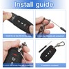 TOMALL 2 Pack for Dodge Key Fob Cover with Keychain,
