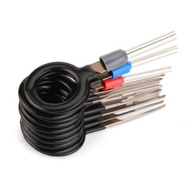 11 Pcs Terminal Removal Tool Auto Key Tool Pin Extraction Tool Kit for Car Motorcycle Electronic Devices Depinning Crimp Wire Connectors