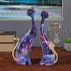 LIKEUDO Unique Resin Cat Statue for Cat Lovers - Perfect