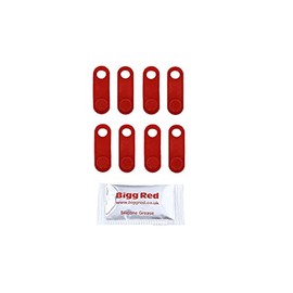 Bigg Red - Bleed Nipple Covers - Compatible with Suitable For M6-M10 Red Universal
