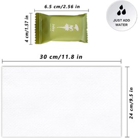 2 Pack Disposable Towel Thicker Style Magic Compressed Towel, 24 x 30 cm Coin Tissue Portable Washcloth Reusable for Travel Camping Hiking Outdoor Sports Beauty Salon (28 Pack, 7 Morandi Candy Color)