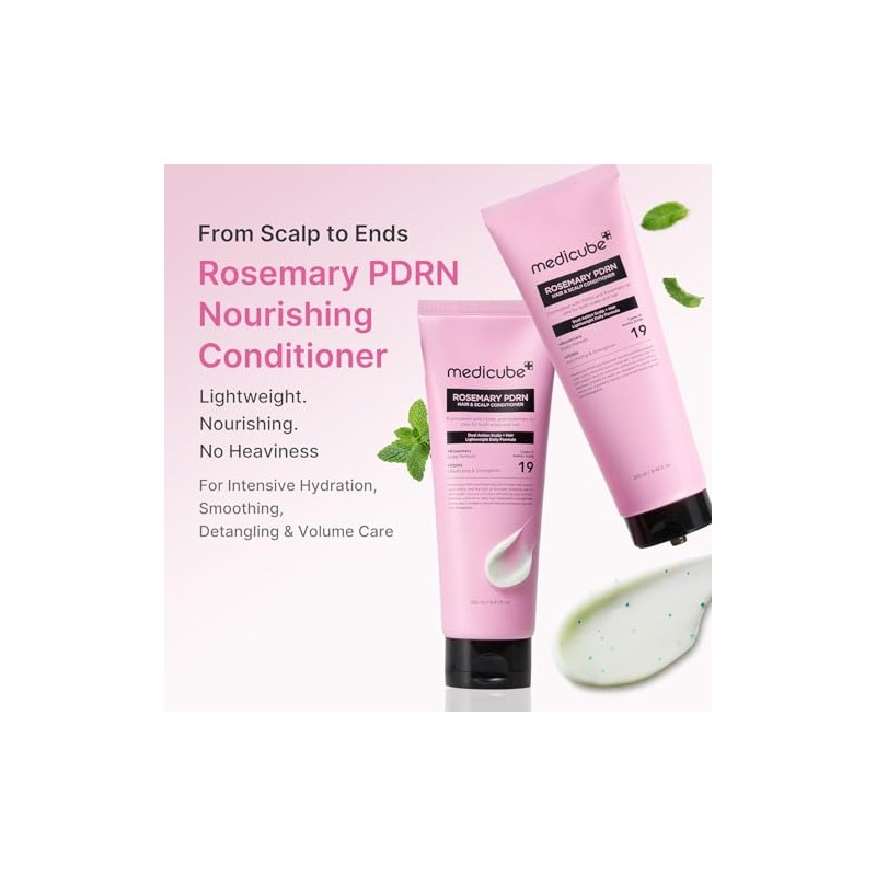 Medicube Rosemary Pdrn Hair Scalp Conditioner Aminoácidos Proteínas Fórmula Ligera