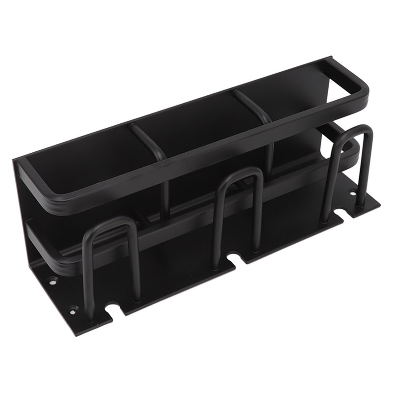 Toothbrush Holder Space Aluminum Rust Prevention Black Toothbrush Storage Rack