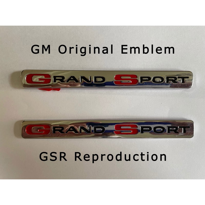 1996 C4 Grand Sport Corvette Chrome Reproduction Hood/Fender Emblem