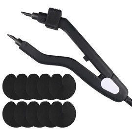 GlamorDove Profession Fusion Hair Extensions Tool Melting Heat Iron Hair Connector with Heat Shield Guards Wand for Keratin Extensions Tool for C/U/I/Flat Tip US Plug Temperature Adjustable