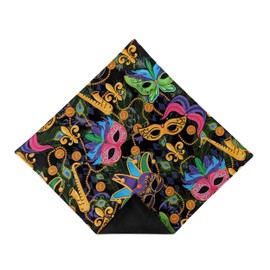 Holiday Bow Ties Mens Pocket Square Fleur De Lis Mardi Gras Handkerchief, Adult (Adult)