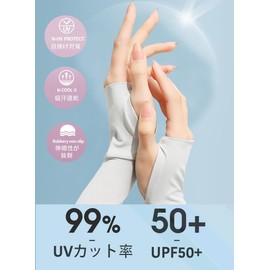 MAGPIE Arm Cover, 99.9% UV Protection, Cool to Touch, UPF50+, Sun Protection, Sports, Outdoor Work, Unisex (Pink Gray), black grey