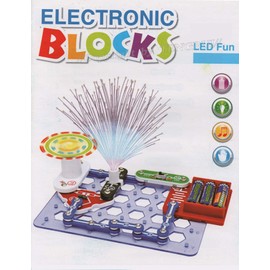 Electrical Circuit S.T.E.M. Electricity Electronic Building Block Teaching Exploration Kit for Kids 8 and Above (Colorful Fiber Tree&Tilt Sensor)