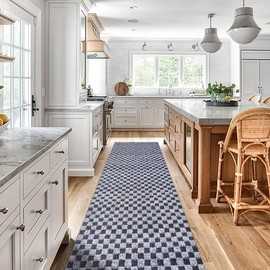 Gotohipi Runner Rug 6x8 Indoor Outdoor Utility Carpet,Area Rugs with Non Slip Rubber Backing for Hallway Kitchen Entryway Balcony Garage Stair Laundry Room