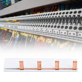 1P busbar anti-rust pure copper insulating tape circuit breaker with good PVC coated busbar 4 way