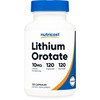 Nutricost Lithium Orotate (10mg) 120 Capsules - Vegan Lithium Supplement,