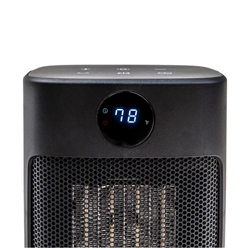 Comfort Zone Oscillating Desktop Heater with Remote Control for Indoor