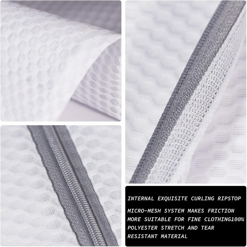 ACEmedia 2 Pack Mesh Laundry Bag-2 Oversize Delicates Laundry Bag-Extra