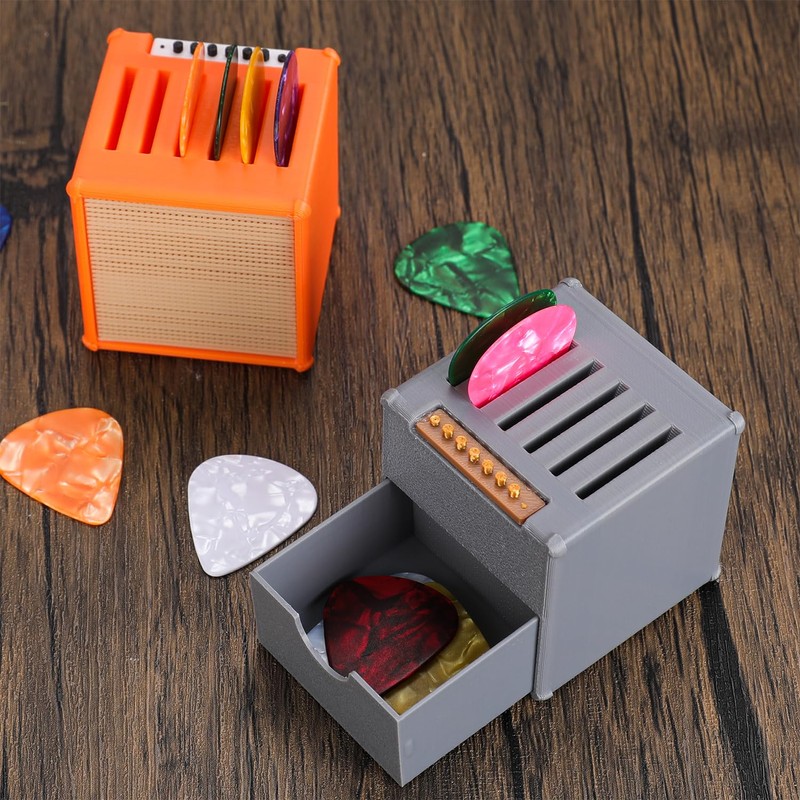 HETOETF Guitar Picks Holder Box, Guitar Picks Holder Box with
