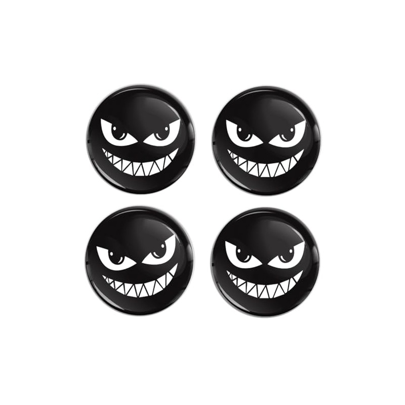 SkinoEu 4 x 68 mm Car Sticker for Hub Caps