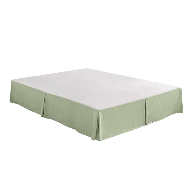 Dreamaker King Single Fully Fitted Microfibre Pleated Valance, 33cm Drop