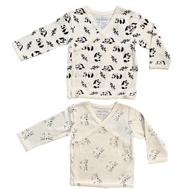 Maple Clothing Long Sleeve Organic Cotton Baby Kimono Sets GOTS (Assorted, 2 Pack, 18-24m)