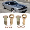 2 Set M12x1.25mm to 3/8in Turbo Water Banjo Bolt Good
