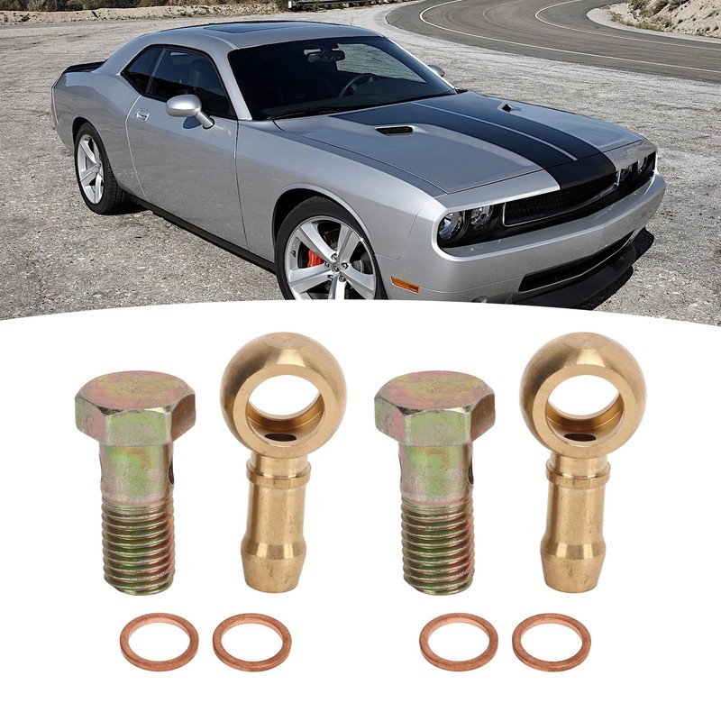 2 Set M12x1.25mm to 3/8in Turbo Water Banjo Bolt Good