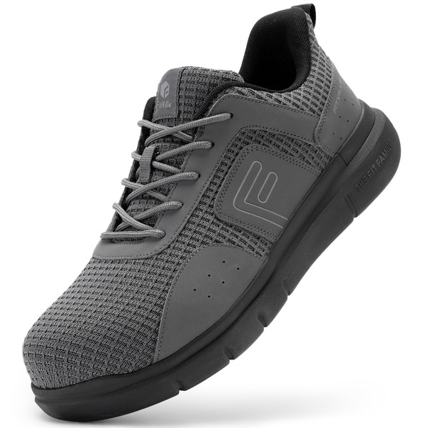 FitVille Extra Exitra Wide Steel Toe Shoes for Men Puncture