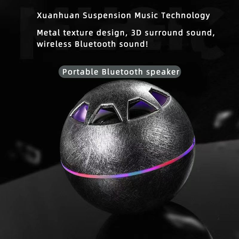 Magnetic Levitation Wireless Speaker, Suspended Floating Speakers with LED for