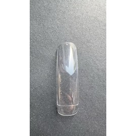 NOVO OVO Halbabdeckung, Gebogene Nagelspitzen, Quadratische Seicht Paste, Weiches Gel x XL XXL Hawk Curve Claw Y2K Künstliche Nägel, Klare Weiche Französische Künstliche Nägel, 12 Größen, 240 Stück