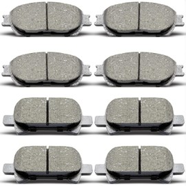 DYZJKWJW D828 D906 Front Rear Ceramic Brake Pads Set Fit For 2005-2007 Toyota Avalon,For 2004-2008 Toyota Solara,For 2005-2006 Toyota Camry