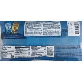 Lily's LILYS MILK CHOCOLATE Style STEVIA SWEETENED Baking Morsel Chips 9 oz Bag