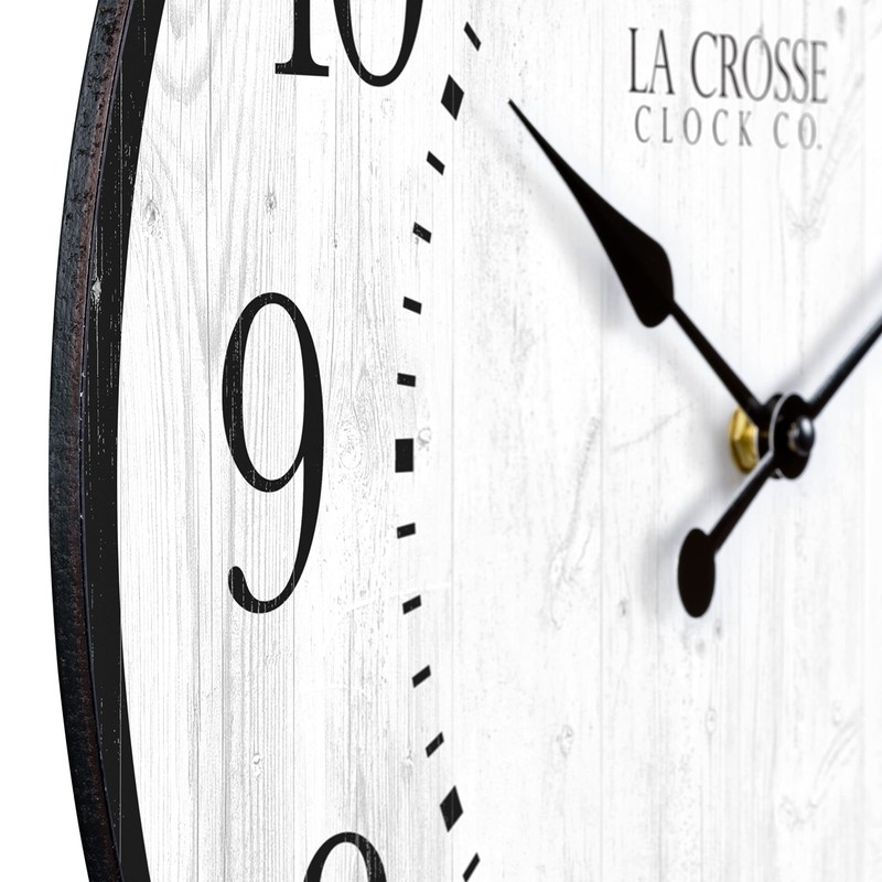 La Crosse Technology 15.75-Inch Layton Quartz Analog Wall Clock -