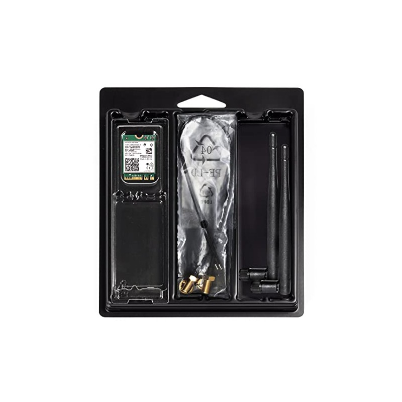 ASRock Intel WiFi 6E AX210 Module & Antenna Cable Set