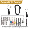 10 Pcs Bit Holder Keychain Kit, 1/4" Hex Shank Screwdriver